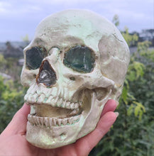 Load image into Gallery viewer, FLOURITE COLOUR CHANGING SKULL LAMP -made by me