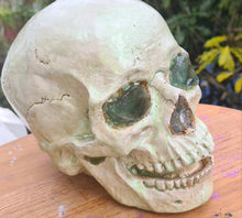 Load image into Gallery viewer, FLOURITE COLOUR CHANGING SKULL LAMP -made by me