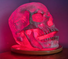 Load image into Gallery viewer, FLOURITE COLOUR CHANGING SKULL LAMP -made by me