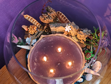 Load image into Gallery viewer, UNIQUE BEACHY SCENE FISHBOWL CANDLE HOLDER-HANDMADE BY ME