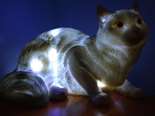 Load image into Gallery viewer, Sale💥MYSTICAL FELINE LAMP laying down-unique Made by me