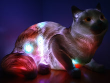 Load image into Gallery viewer, Sale💥MYSTICAL FELINE LAMP laying down-unique Made by me
