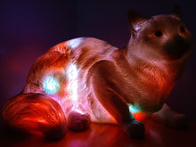 Load image into Gallery viewer, Sale💥MYSTICAL FELINE LAMP laying down-unique Made by me