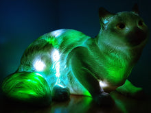 Load image into Gallery viewer, Sale💥MYSTICAL FELINE LAMP laying down-unique Made by me