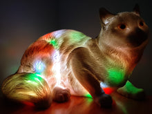 Load image into Gallery viewer, Sale💥MYSTICAL FELINE LAMP laying down-unique Made by me