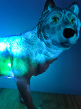 Load image into Gallery viewer, UNIQUE LARGE WOLF LAMP-made by me