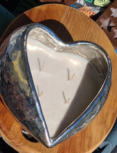 Load image into Gallery viewer, Sale💥ANTIQUE SILVER HEART 4 WICK SOY CANDLE