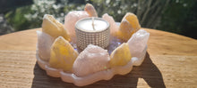 Load image into Gallery viewer, HANDMADE CRYSTAL TEA LIGHT CANDLE HOLDERS-made by me.