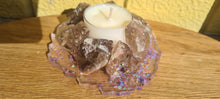 Load image into Gallery viewer, REFILLABLE HANDMADE CRYSTAL TEA LIGHT CANDLE -made by me.