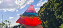 Load image into Gallery viewer, LARGE CHAKRA PYRAMID LAMP-Made by me