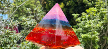 Load image into Gallery viewer, LARGE CHAKRA PYRAMID LAMP-Made by me