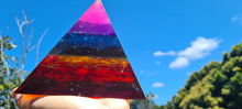 Load image into Gallery viewer, LARGE CHAKRA PYRAMID LAMP-number 2-Made by me
