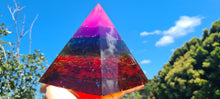 Load image into Gallery viewer, LARGE CHAKRA PYRAMID LAMP-number 2-Made by me