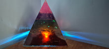 Load image into Gallery viewer, LARGE CHAKRA PYRAMID LAMP-number 2-Made by me