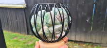 Load image into Gallery viewer, COLOUR CHANGING GREEN FLOURITE  CRYSTAL  CAGE LAMP( balance)