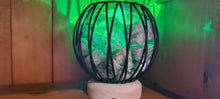 Load image into Gallery viewer, COLOUR CHANGING GREEN FLOURITE  CRYSTAL  CAGE LAMP( balance)