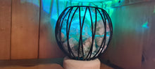 Load image into Gallery viewer, COLOUR CHANGING GREEN FLOURITE  CRYSTAL  CAGE LAMP( balance)