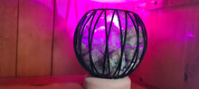 Load image into Gallery viewer, COLOUR CHANGING GREEN FLOURITE  CRYSTAL  CAGE LAMP( balance)