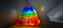 Load image into Gallery viewer, LARGE CHAKRA PYRAMID LAMP-number 2-Made by me