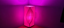 Load image into Gallery viewer, MAGENTA LEAF INDENT CERAMIC LAMP