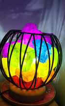 Load image into Gallery viewer, CHAKRA CLEAR QUARTZ CRYSTAL  CAGE LAMP(deep soul cleanser)