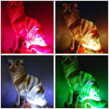 Load image into Gallery viewer, Sale💥MYSTICAL STANDING FELINE LAMP-unique Made by me