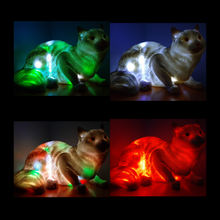 Load image into Gallery viewer, Sale💥MYSTICAL FELINE LAMP laying down-unique Made by me