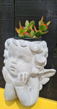 Load image into Gallery viewer, CHERUB CONCRETE PLANT HOLDER POTS two types &amp; sizes