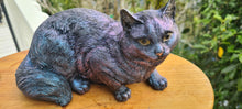 Load image into Gallery viewer, MYSTICAL CAT FIGURINE-painted by me