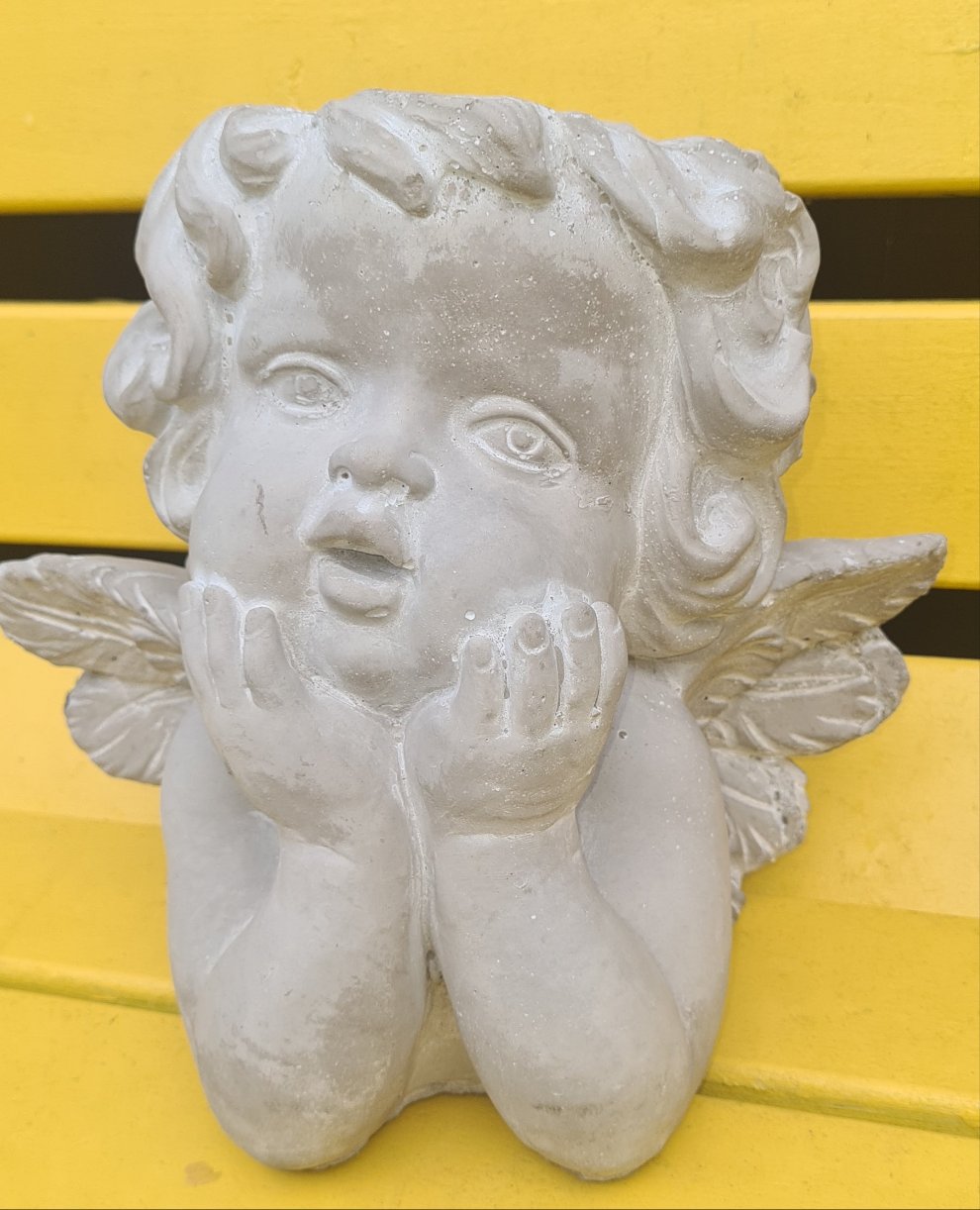 CHERUB CONCRETE PLANT HOLDER POTS two types & sizes