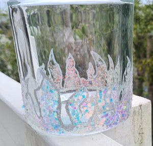GLITTER FLAME CANDLE HOLDERS