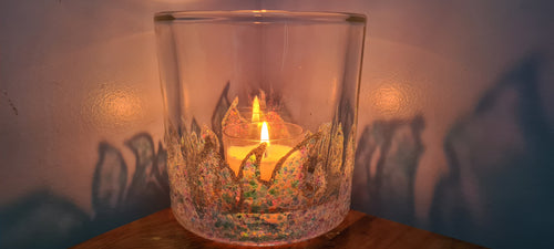 GLITTER FLAME CANDLE HOLDERS