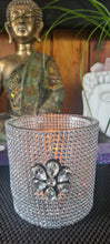 Load image into Gallery viewer, DIAMANTE CANDLE HOLDER-made by me