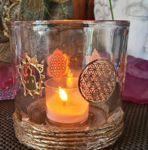 Load image into Gallery viewer, GOLD CANDLE HOLDER-made by me