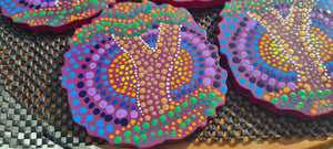 TREE OF LIFE DOT ART COASTERS