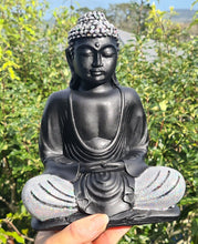 Load image into Gallery viewer, MATT BLACK/GLITTER BUDDHA