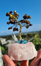 Load image into Gallery viewer, CRYSTAL TREES ON ROSE QUARTZ