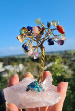 Load image into Gallery viewer, CRYSTAL TREES ON ROSE QUARTZ