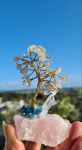 Load image into Gallery viewer, CRYSTAL TREES ON ROSE QUARTZ