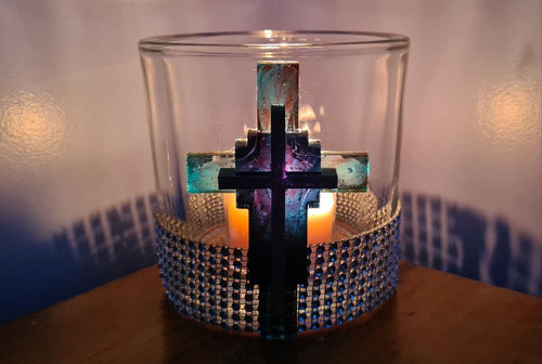 CROSS CANDLE HOLDER
