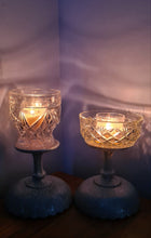 Load image into Gallery viewer, SET OF 2 HANDMADE CANDLE HOLDERS
