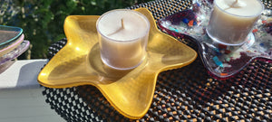 STARFISH CRYSTAL CANDLE HOLDERS/TRINKET DISH-made by me