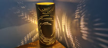 Load image into Gallery viewer, 50%off SILVER &amp; GOLD CERAMIC SWIRL LAMPS-painted by me