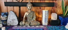 Load image into Gallery viewer, 50%off SILVER &amp; GOLD CERAMIC SWIRL LAMPS-painted by me