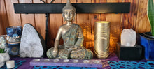 Load image into Gallery viewer, 50%off SILVER &amp; GOLD CERAMIC SWIRL LAMPS-painted by me
