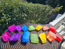 Load image into Gallery viewer, CHAKRA COLOURED CRYSTAL SETS-clear quartz