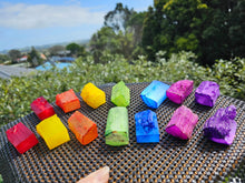 Load image into Gallery viewer, CHAKRA COLOURED CRYSTAL SETS-selenite