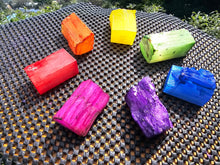 Load image into Gallery viewer, CHAKRA COLOURED CRYSTAL SETS-selenite