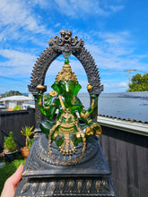 Load image into Gallery viewer, GREEN GANESHA FIGURINE