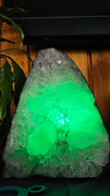 Load image into Gallery viewer, GREEN AMETHYST CRYSTAL LAMP